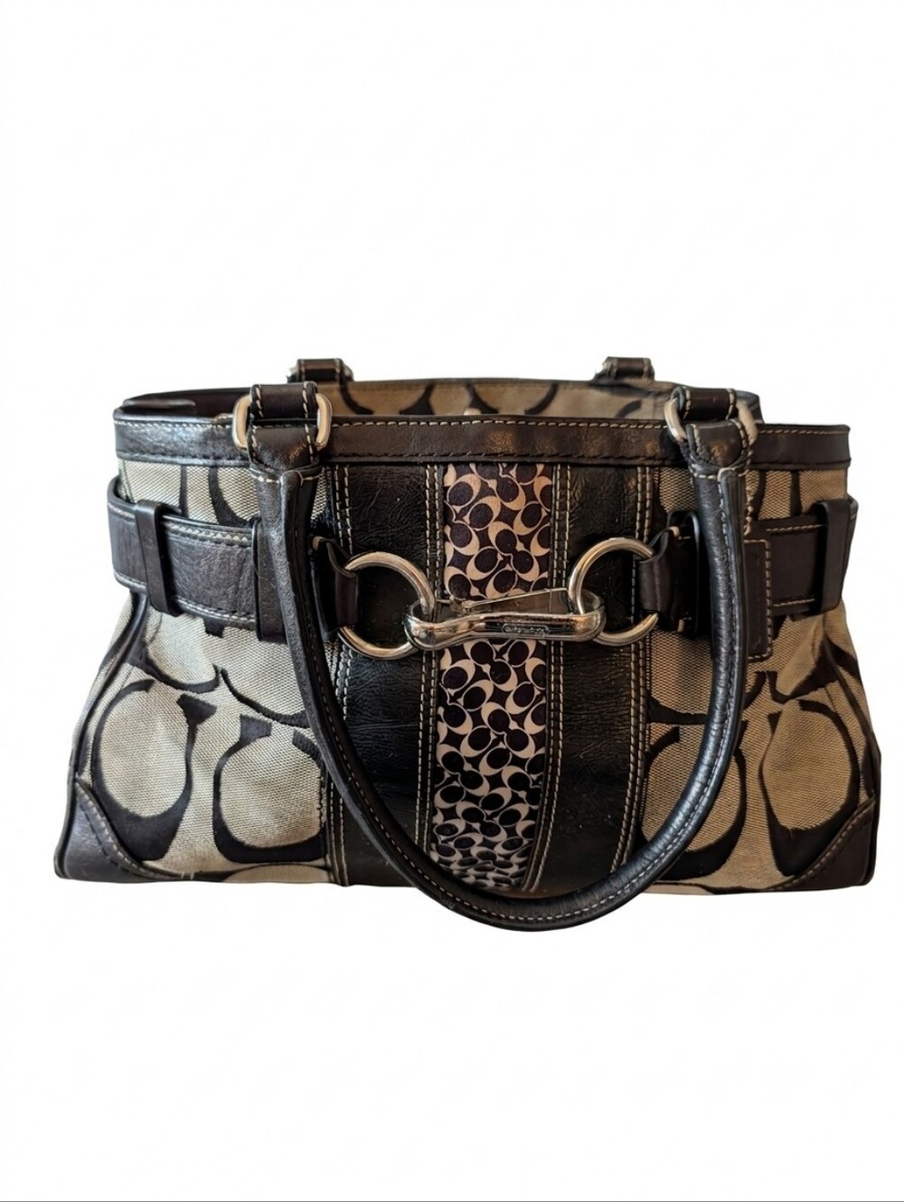 Authentic Coach Hamptons Signature Pocketbook